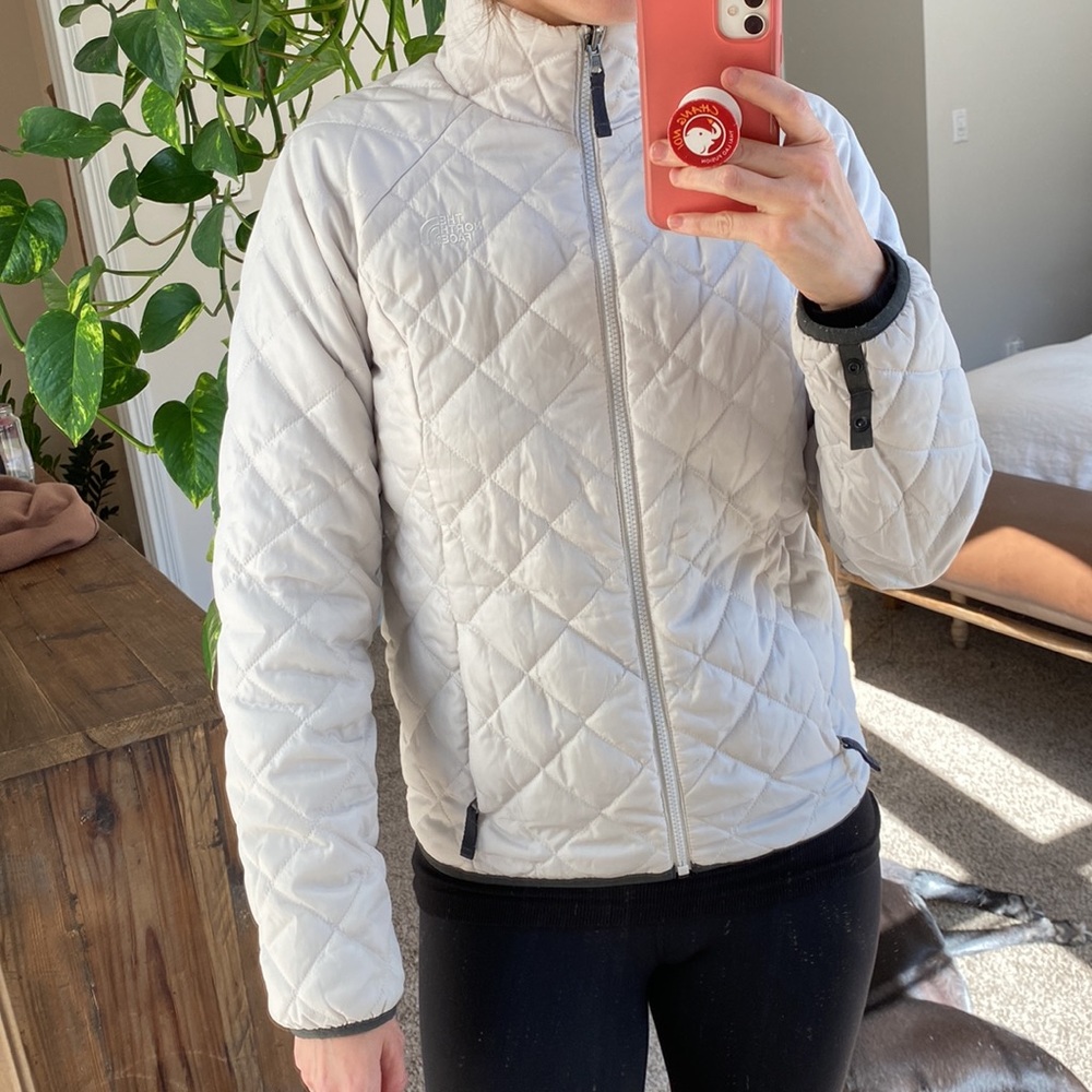 The North face double shelled jacket / size S / white and grey - Picture 7 of 16